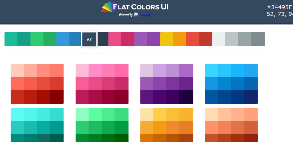   Flat Colors UI - Situs Warna Flat Design Terbaik     