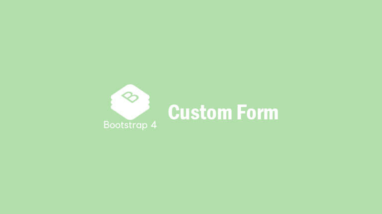 custom bootstrap4 form