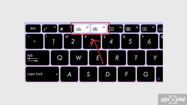 cara menyalakan lampu keyboard laptop asus