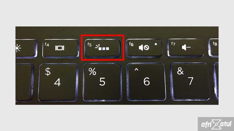cara menyalakan lampu keyboard laptop hp