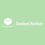 custom bootstrap4 navbar