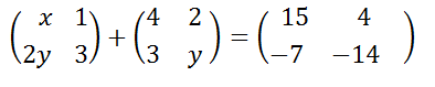 cara mencari nilai x pada matriks ordo 2x2