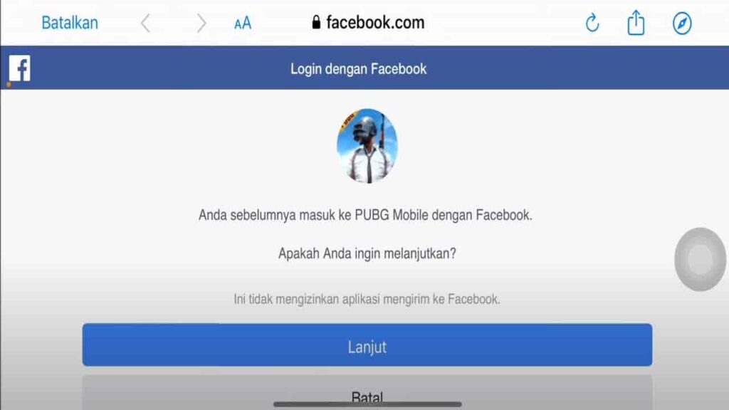 Cara Ganti Akun PUBG Mobile di iPhone Menggunakan Akun Facebook